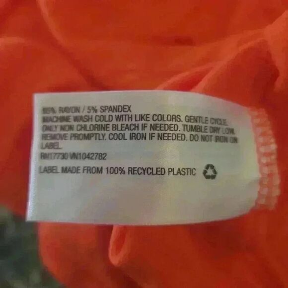 Ava & Viv Women's Orange Rayon/Spandex Knit Wrap Skirt- NEW - Picture 13 of 13